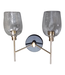 44825 Uolfin Fupoto 2-Light Black Brass Bathroom Vanity Light