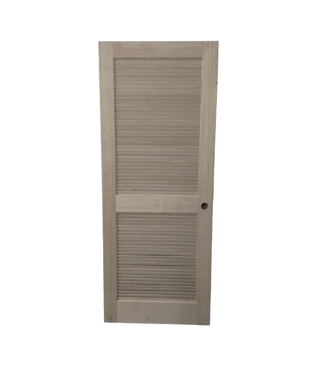 44939 Unfinished Fir Left Hand Louver Interior Door 32"W