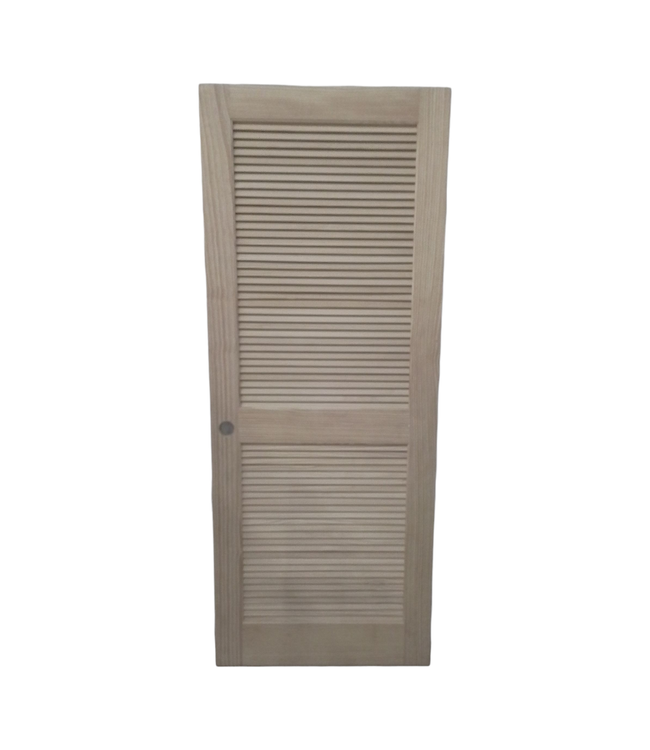 44939 Unfinished Fir Left Hand Louver Interior Door 32"W