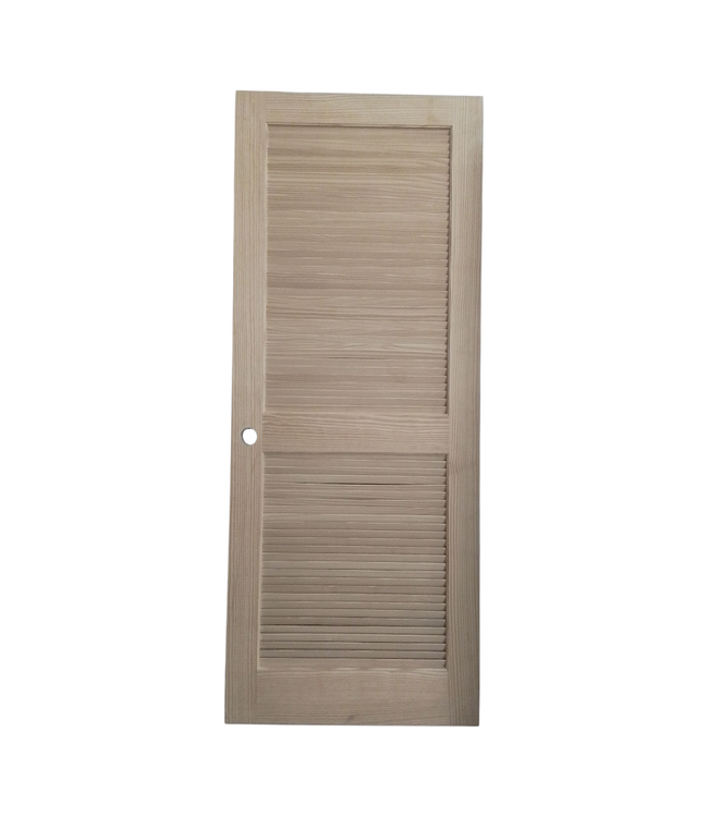 44940 Unfinished Fir Right Hand Louver Interior Door 32"W