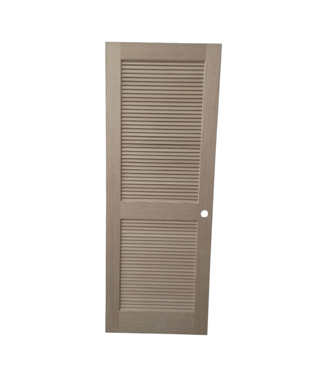 44941 Unfinished Fir Right Hand Louver Interior Door 30"W