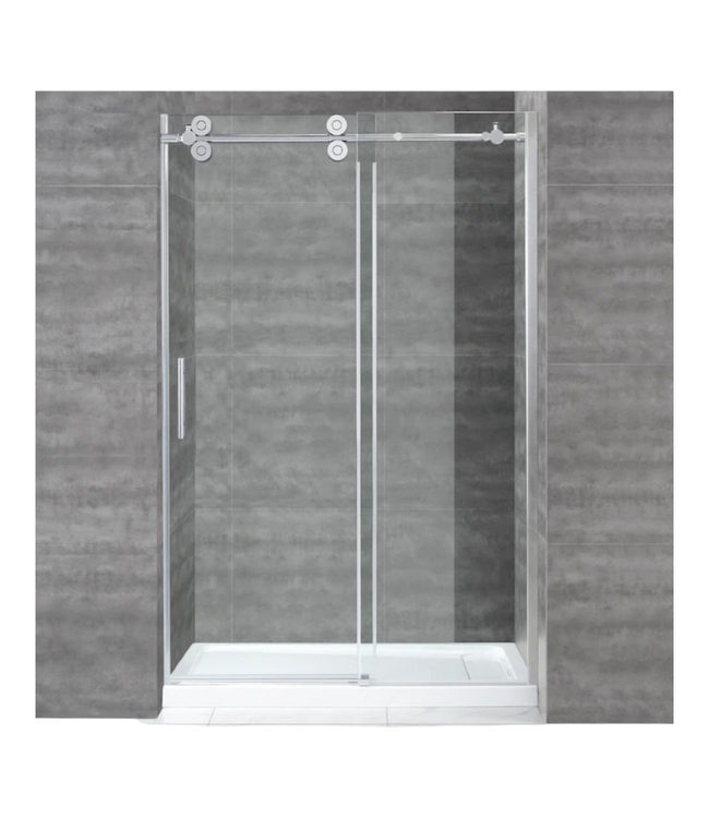 45000 Ove Sydney Chrome Frameless Sliding Shower Door 72"W