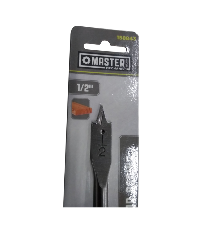 45007 Master Mechanic Wood Boring Spade Drill Bit 1/2" x 4"