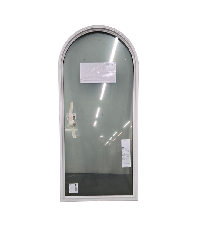45091 Black Aluminum Arched Top Fixed Window 35.125"W