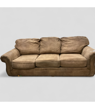 45333 Fawn Brown Sofa 88"W