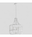 45432 Allen + Roth Elmwood 3-Light Distressed White Chandelier
