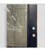 45446 French Navy 3/4 Lite Exterior Door 37.5"W x 97.5"H