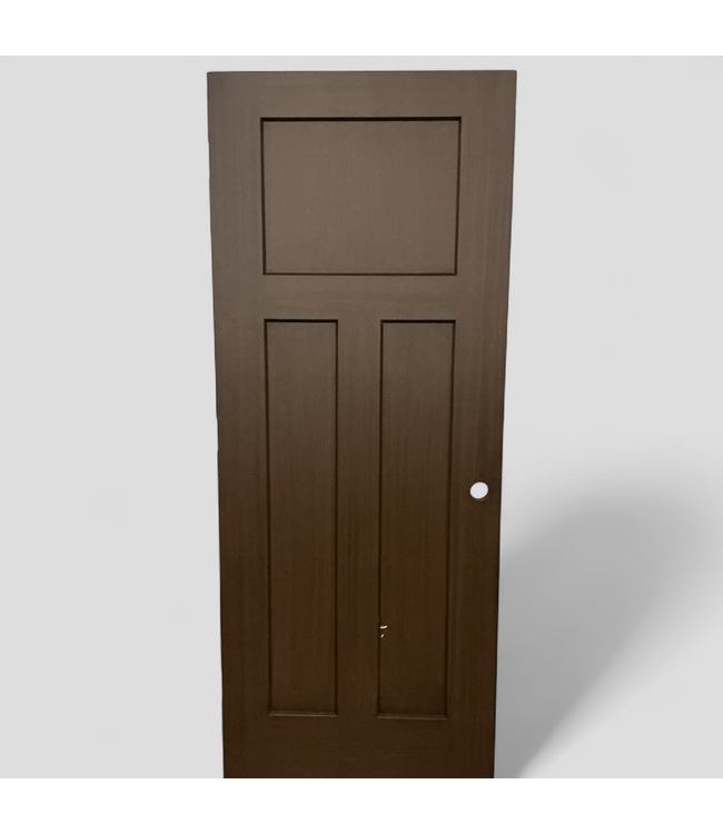 45533 Dark Brown 3-Panel Interior Door 32"W x 80"H