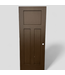 45533 Dark Brown 3-Panel Interior Door 32"W x 80"H