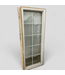 45571 Peach Painted 10-Grid Wood Fixed Window 23.5"W