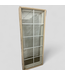 45571 Peach Painted 10-Grid Wood Fixed Window 23.5"W