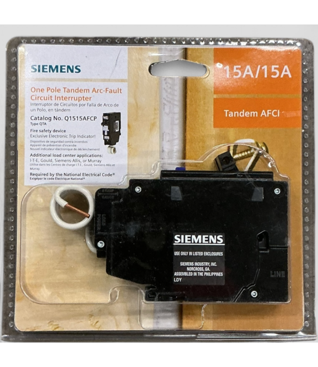 45678 Siemens 15-Amp/15-Amp 1 -Pole Circuit Breaker