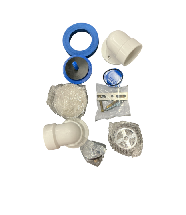 45757 1-1/2-in PVC Bathtub Half Pack with Chrome Trim