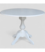 45781 International Concepts White Round Wood Dining Table