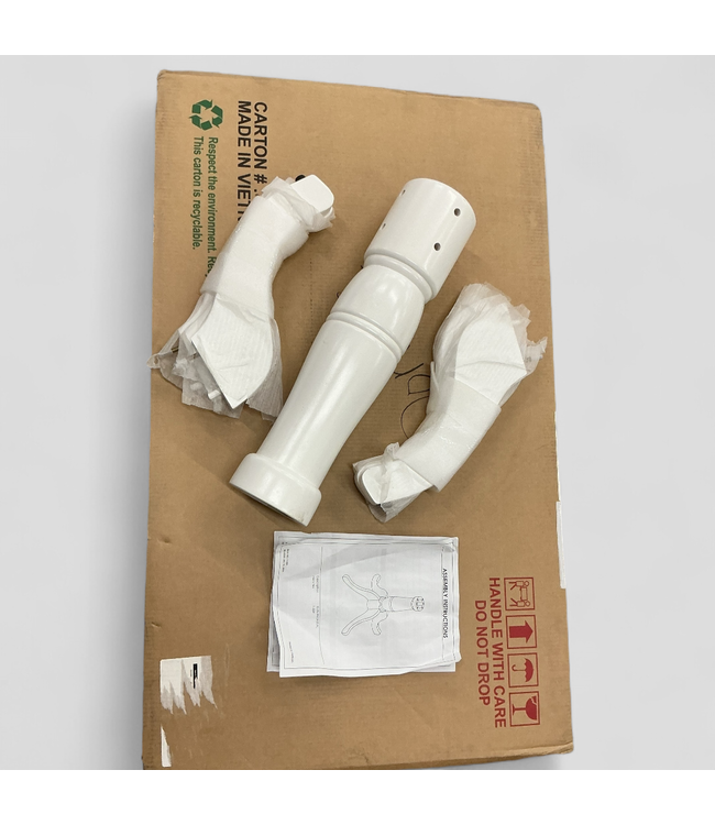 45781 International Concepts White Round Wood Dining Table