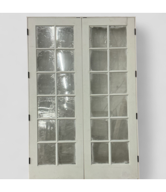 45851 Krosswood Craftsman Prehung 12-Lite French Door 64"W