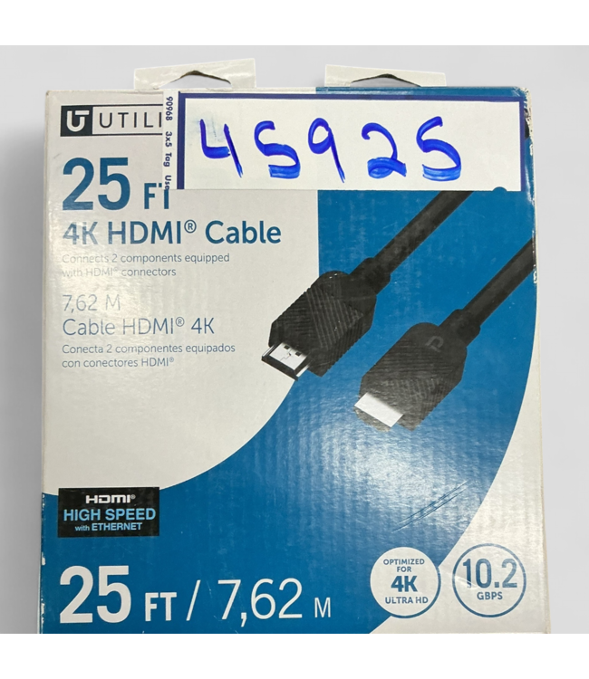 45925 Utilitech 4k HDMI to HDMI 25-Ft Black