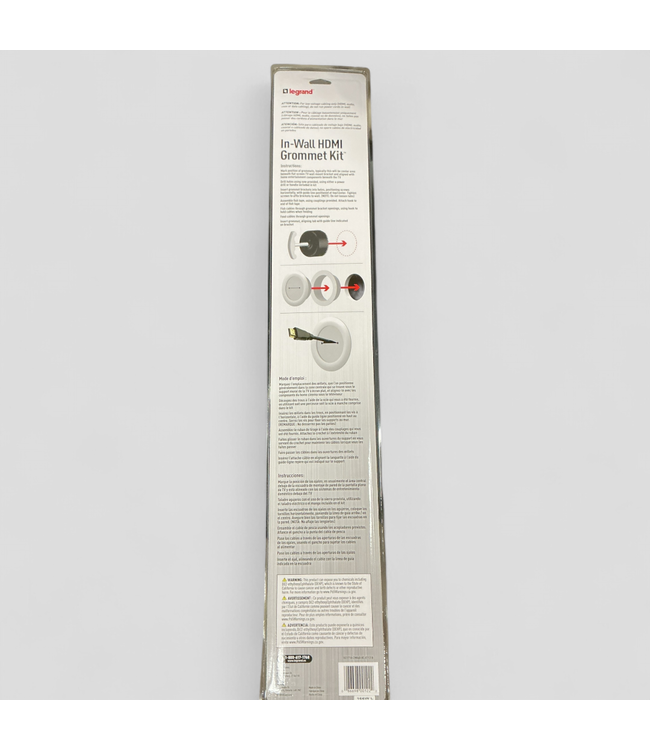 46090 Legrand 11 -Piece PVC Ivory Flat Screen TV Kit