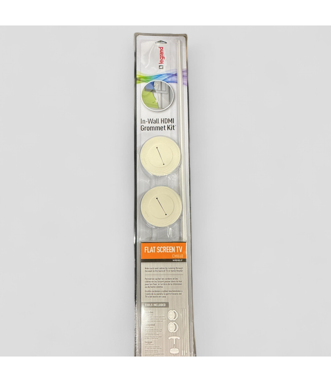 46090 Legrand 11 -Piece PVC Ivory Flat Screen TV Kit