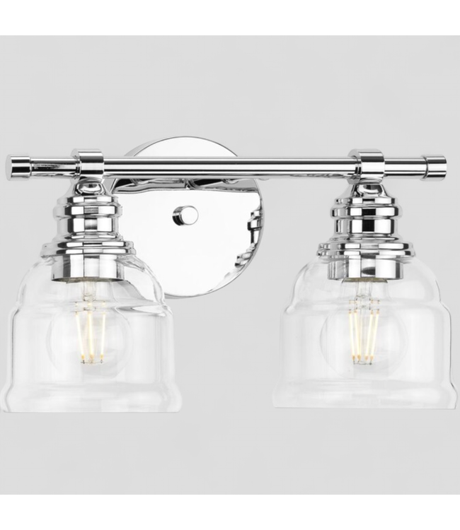 46115 Progress Lighting Ambrose 2 -Light Vintage Vanity Light