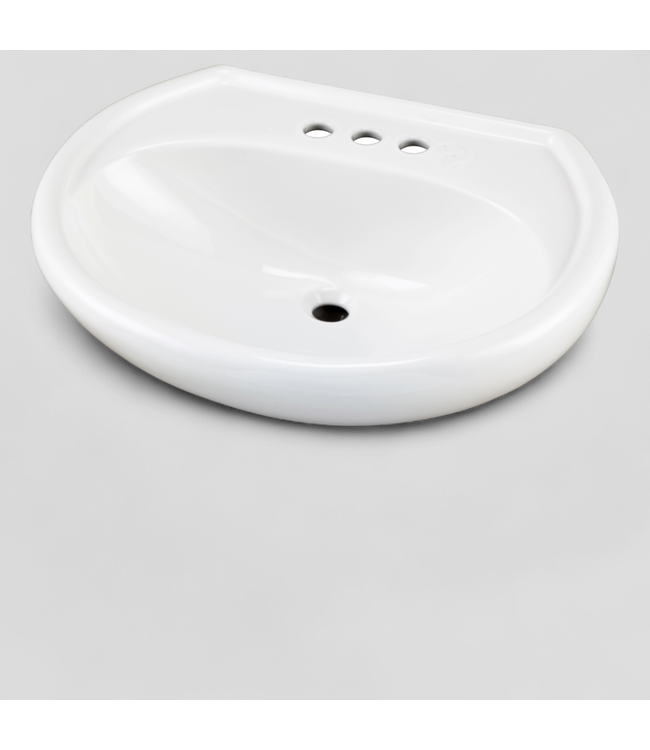 46131 Gerber Maxwell White Oval Pedestal Sink w/Top (2-Boxes)