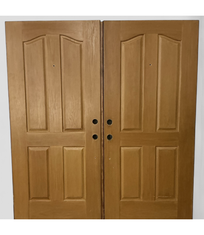46150 Classic 4-Panel Fiberglass Entryway French Doors 73"W