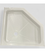 46162 Vigo White Reversible Drain Shower Base 38" x 38"