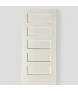 46193 Primed Solid Core 5-Panel Interior Door 30"W x 67"H