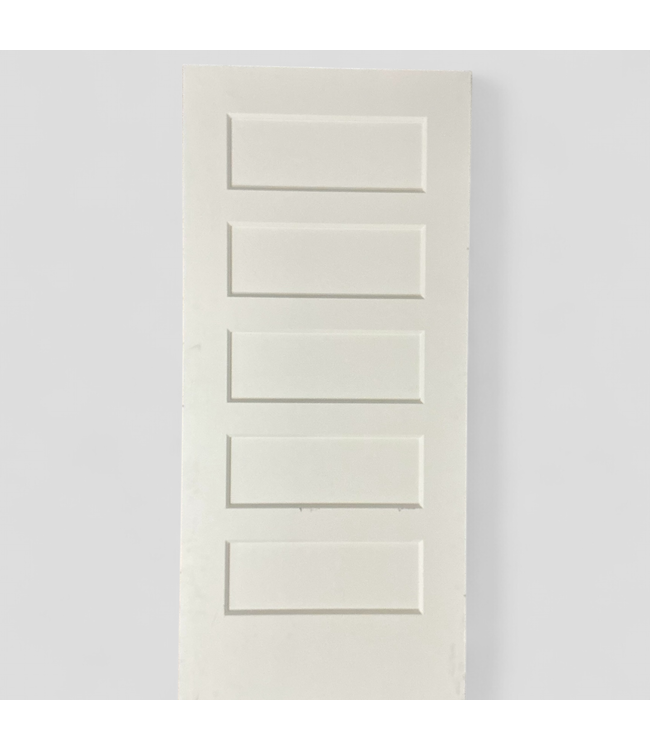 46193 Primed Solid Core 5-Panel Interior Door 30"W x 67"H