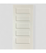 46193 Primed Solid Core 5-Panel Interior Door 30"W x 67"H
