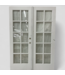 46216 Full Lite Gridded French Double Door Set 56.75"W