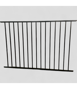 46241 Tuffbuilt Dillion Black Aluminum Flat Top Fence Panel 4' x 6'