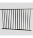 46241 Tuffbuilt Dillion Black Aluminum Flat Top Fence Panel 4' x 6'