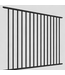 46241 Tuffbuilt Dillion Black Aluminum Flat Top Fence Panel 4' x 6'