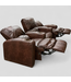 46245 Sepia 3-Seater Recliner Chairs with Cup Holders
