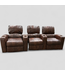 46245 Sepia 3-Seater Recliner Chairs with Cup Holders