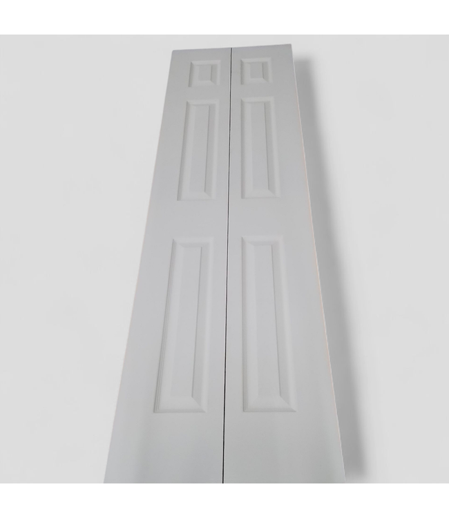 46312 White 6-Panel Bifold Door 24"W