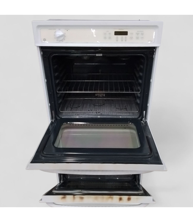 46382 GE White Electric Double Wall Oven 27"W