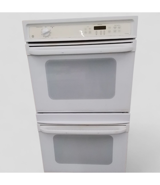 46382 GE White Electric Double Wall Oven 27"W