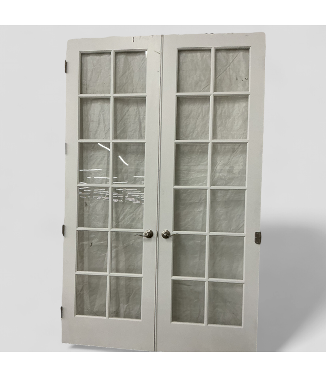 46384 Full Lite French 12 Grid Interior Doors 60.375"W x 96"H