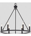 46429 Acroma Birdena 6-Light Matte Black  Chandelier