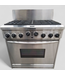 46446 KitchenAid Stainless Steel 6-Burner Gas Range with Oven
