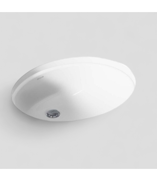 46450 Kohler Caxton Oval White Undermount Bathroom Sink 19"