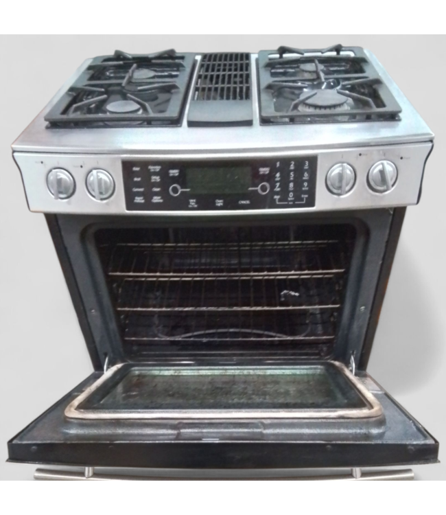 46459 Stainless Steel Gas Range with Oven & Built-In Vent 31"W