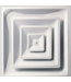 46486 Reliabilt 24-in x 24-in 3-Cone Steel Ceiling Diffuser
