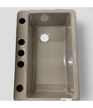 46496 Kohler Riverby Undermount Cashmere Cast Iron Sink