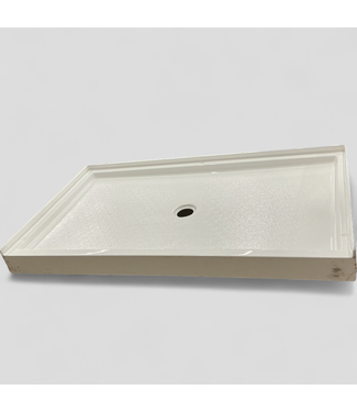 46504 Rectangle White Fiberglass Shower Base