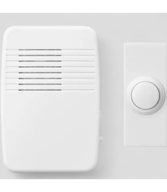 46521 Utilitech Wireless Doorbell Kit – White Finish