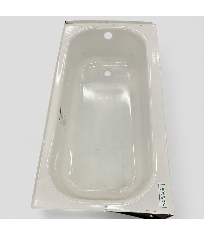 46526 Mansfield Steel Alcove Soaking Bathtub Right Drain