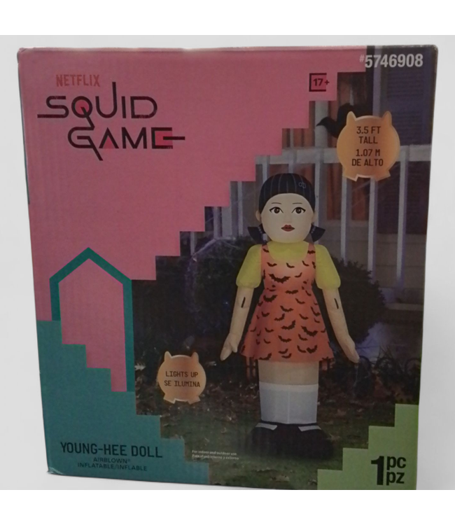 46539 Squid Game 3.5-Ft Freestanding Lighted Inflatable